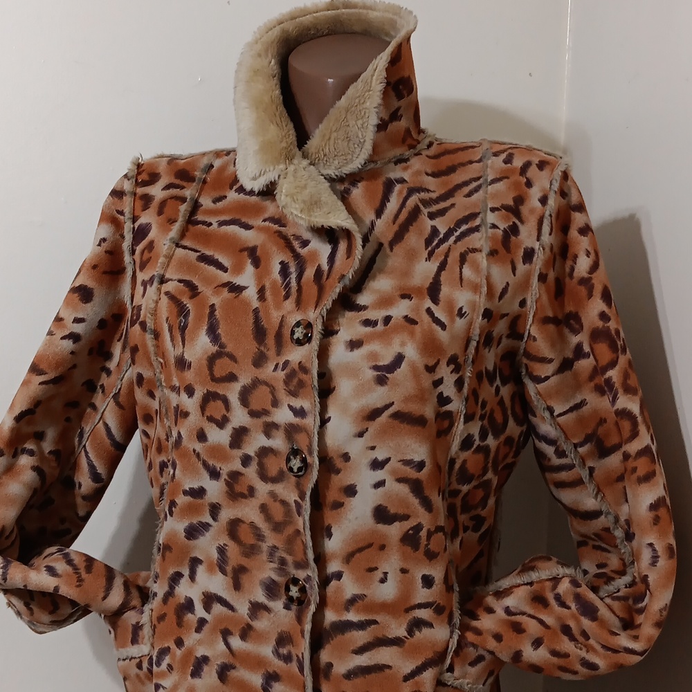 Indigo Moon Animal Print Design Coat Penny Lane